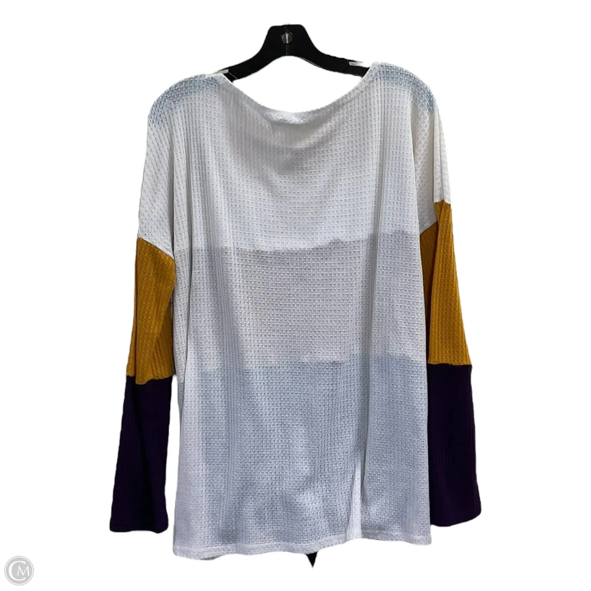 Top Long Sleeve By Bibi In Multi-colored, Size: L
